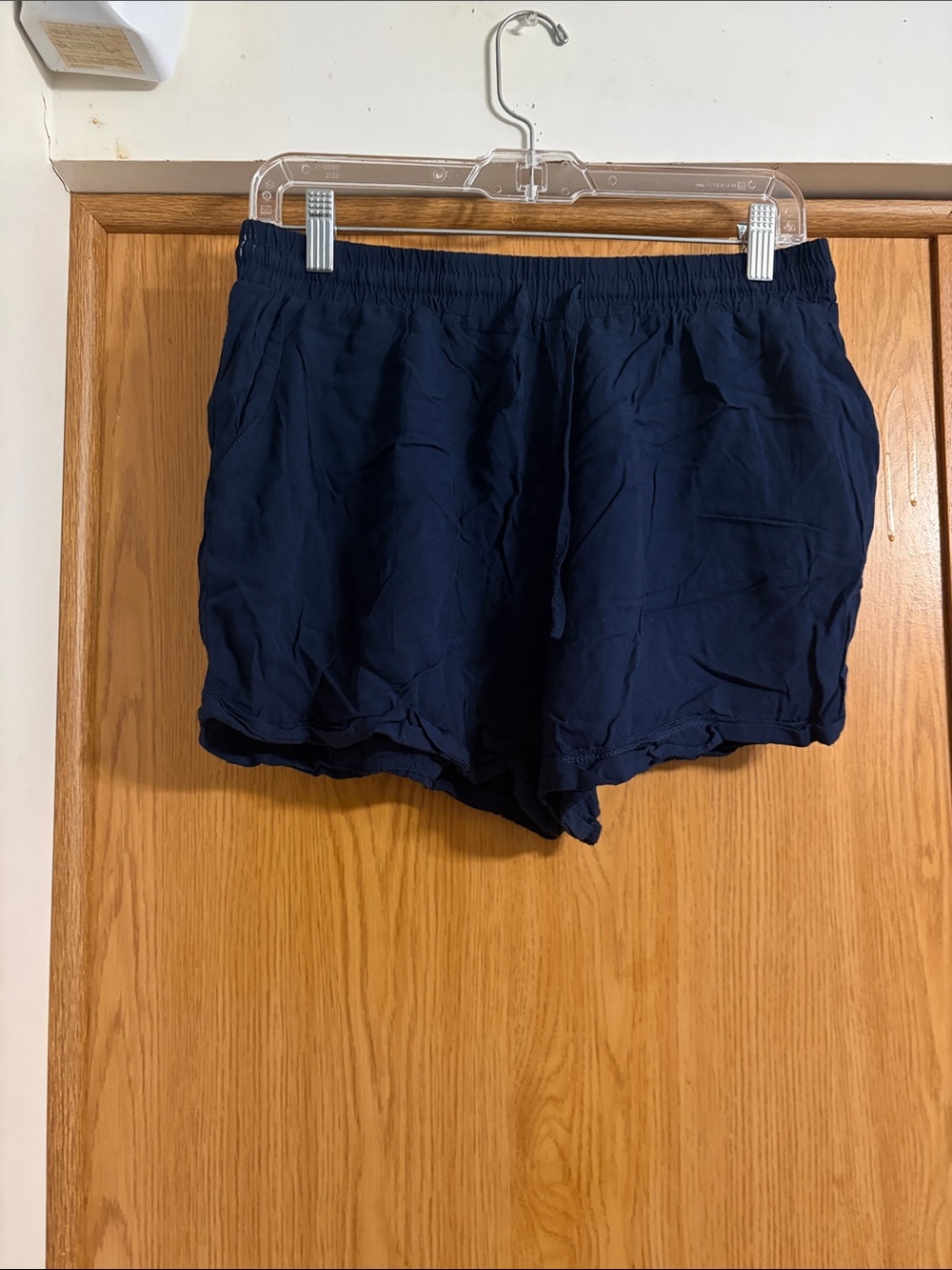 Forever 21 Navy Elastic Waist Athletic Shorts